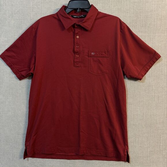 Travis Mathew Other - Travis Mathew Shirt Mens Large Red Short Sleeve Polo Golf Casual Tennis Preppy